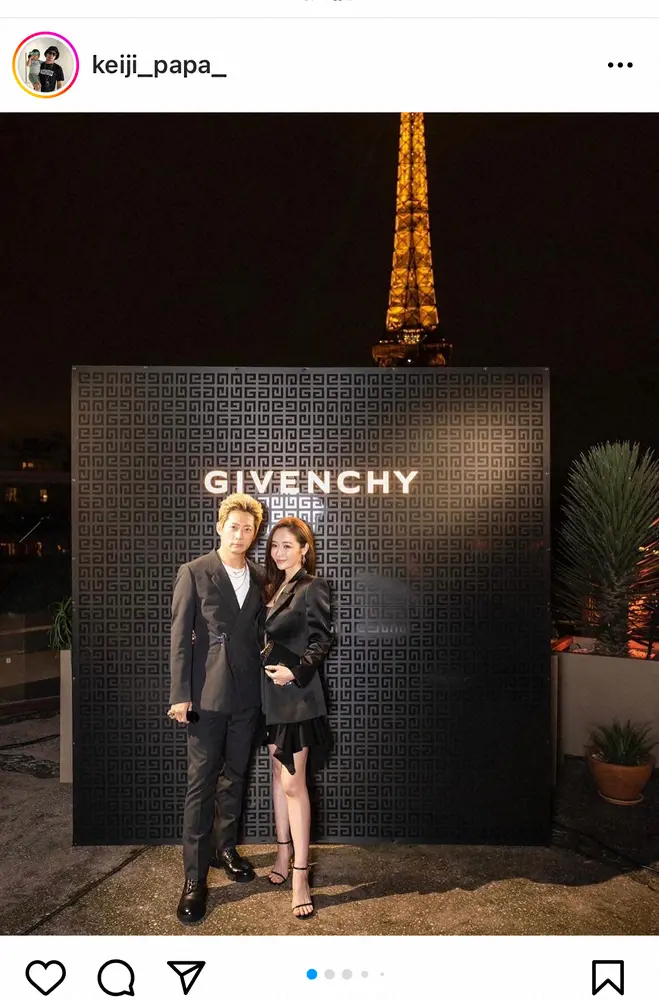 【画像・写真】黒木啓司　夫婦でパリコレへ　ミニスカ姿の妻と腕組み2ショット公開に「美男美女の一言に尽きる」