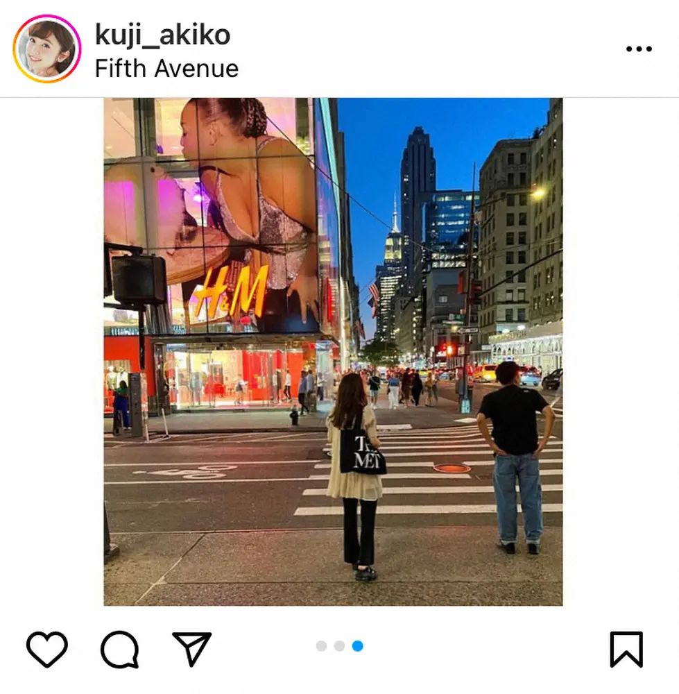 【画像・写真】久慈暁子　「イット！」新キャスター・フジ宮司愛海アナとのNYでのお茶ショット公開「美人姉妹みたい」