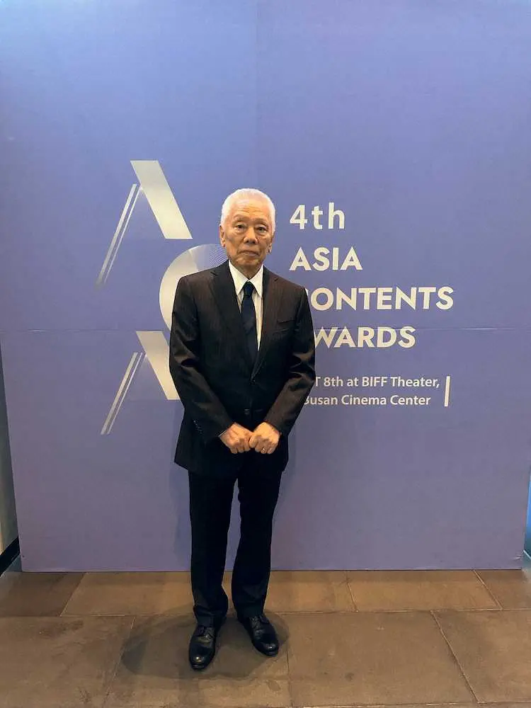 第4回アジアコンテンツアワード」の生涯功労賞を受賞した芸能事務所「ケイダッシュ」の川村龍夫会長