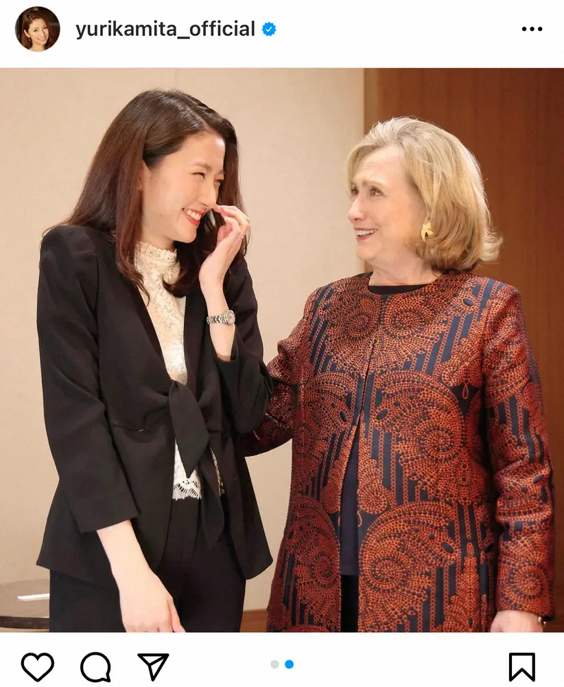 【画像・写真】ミタパン　ヒラリー・クリントン元国務長官との2ショット公開「温かいお人柄に感激しました」