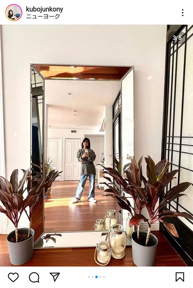 【画像・写真】ニューヨーク在住の久保純子が引っ越しを報告　日当たり抜群物件も「あらゆる箇所が壊れていて…」