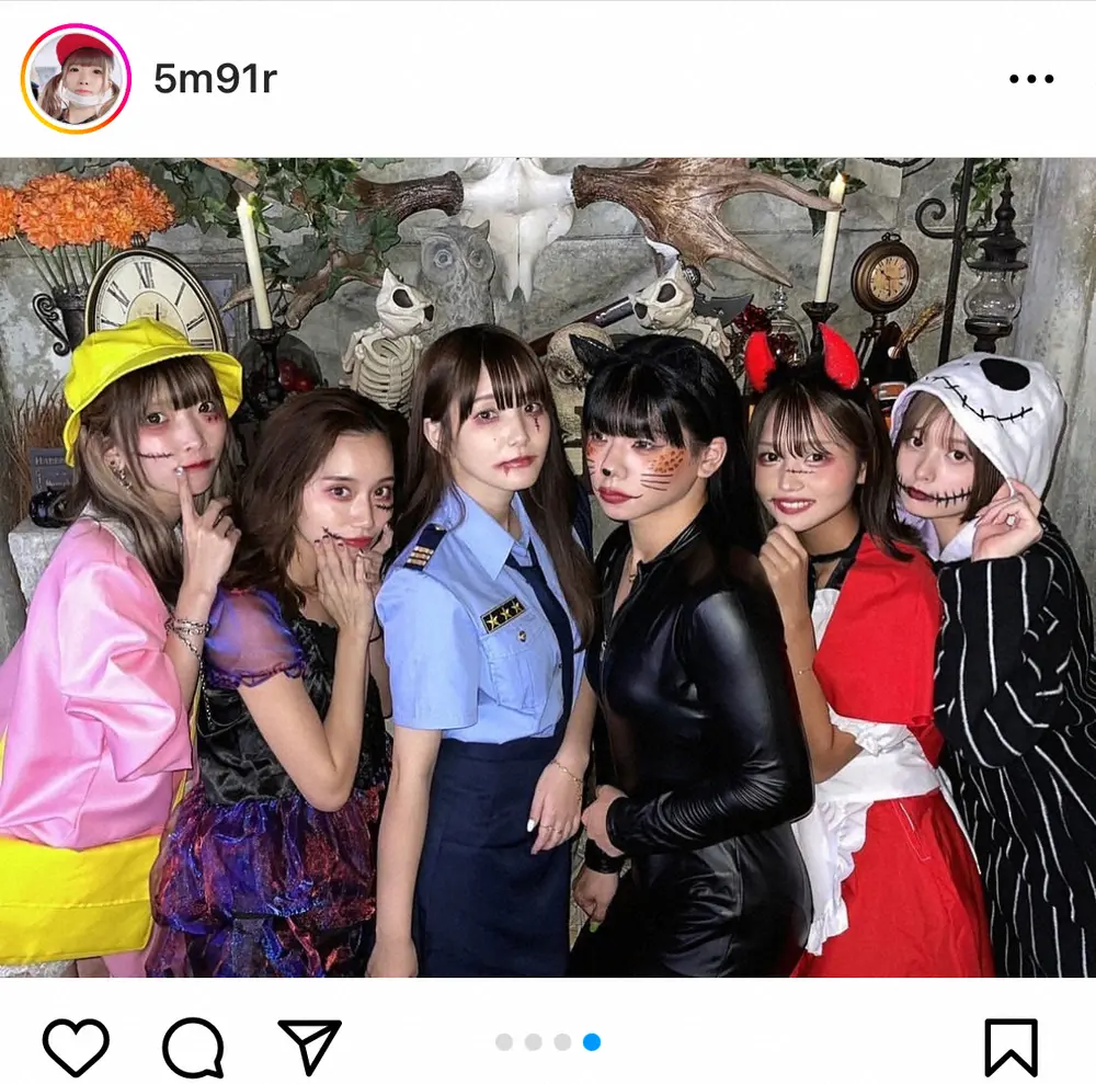 【画像・写真】まあたそ　人気ユーチューバーたちが集結！コスプレショット披露に「顔面国宝の集まりですか？」