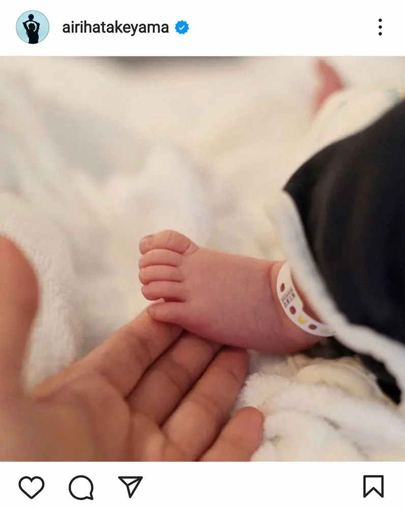 【画像・写真】畠山愛理「育児奮闘中です！」　第1子出産後インスタ初更新、夫・鈴木誠也への感謝もつづる