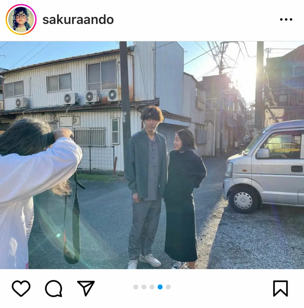 【画像・写真】安藤サクラ　夫・柄本佑との夫婦オフショット投稿にファン「たまらんです」「癒される」「身長差が絶妙」