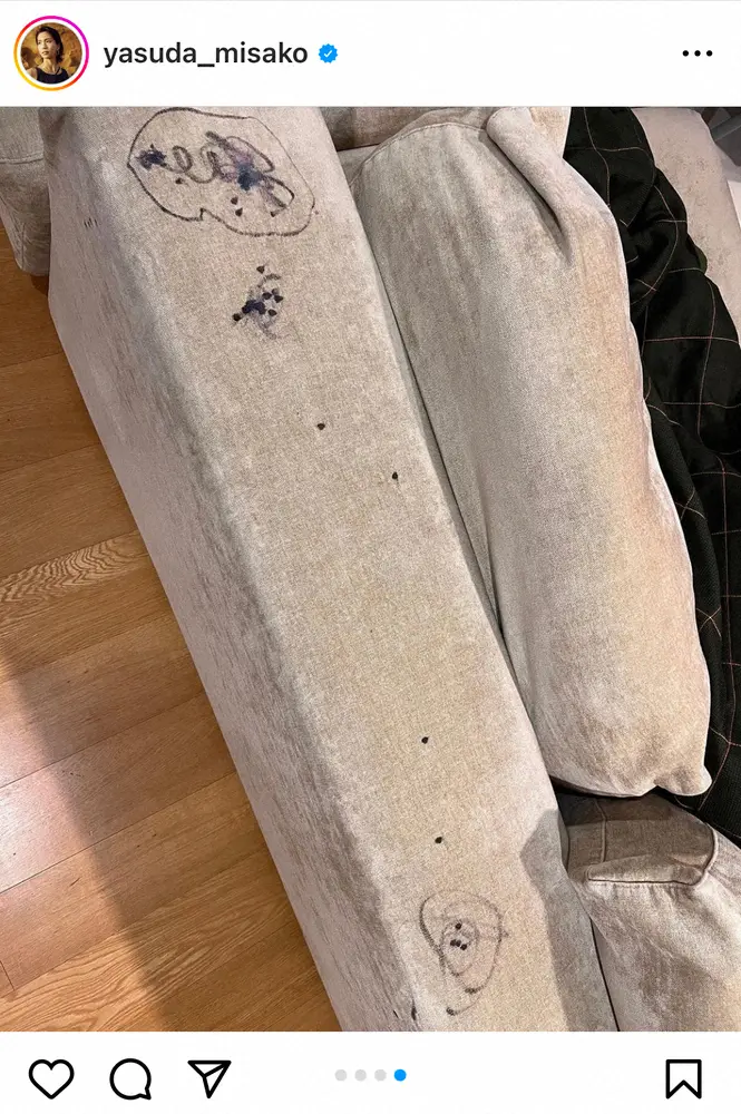 【画像・写真】安田美沙子　ソファに落書きした息子へ…夫がみせた神対応「この人と結婚してよかったと思った瞬間」