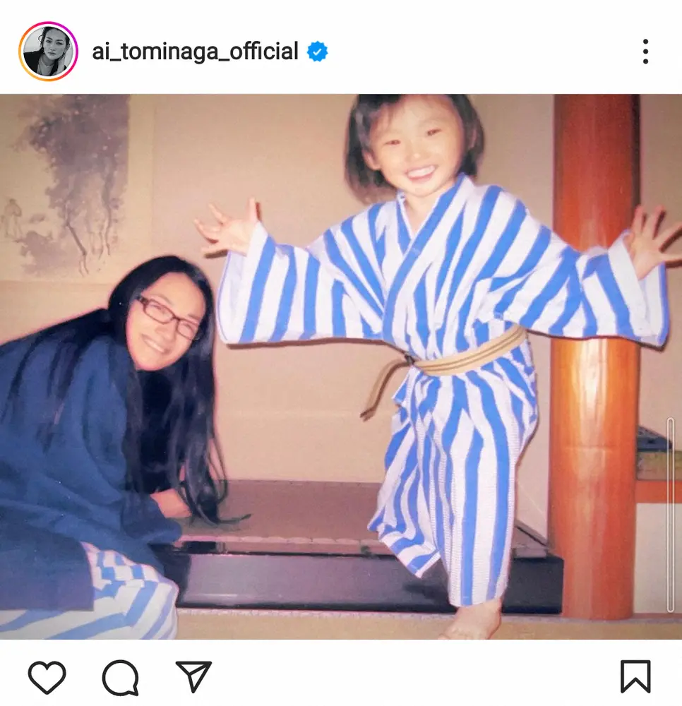 【画像・写真】冨永愛　モデルとなった愛息・章胤との14年前の浴衣親子ショット披露に「可愛い」「笑顔が最高」の声