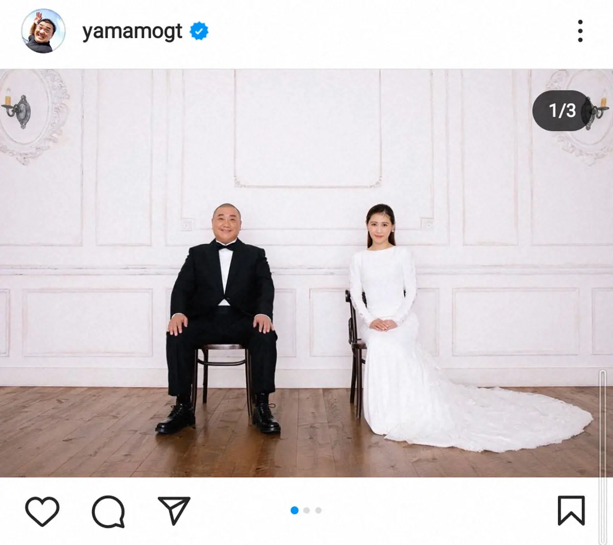 【画像・写真】「極楽とんぼ」山本圭壱公式インスタグラム（＠yamamogt）から