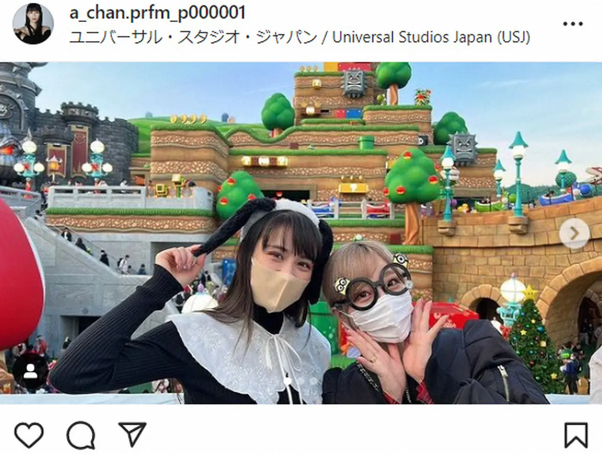 【画像・写真】きゃりーぱみゅぱみゅ　Perfume・あ～ちゃんとUSJへ　仲良しショットにファン「最＆強の姉妹」