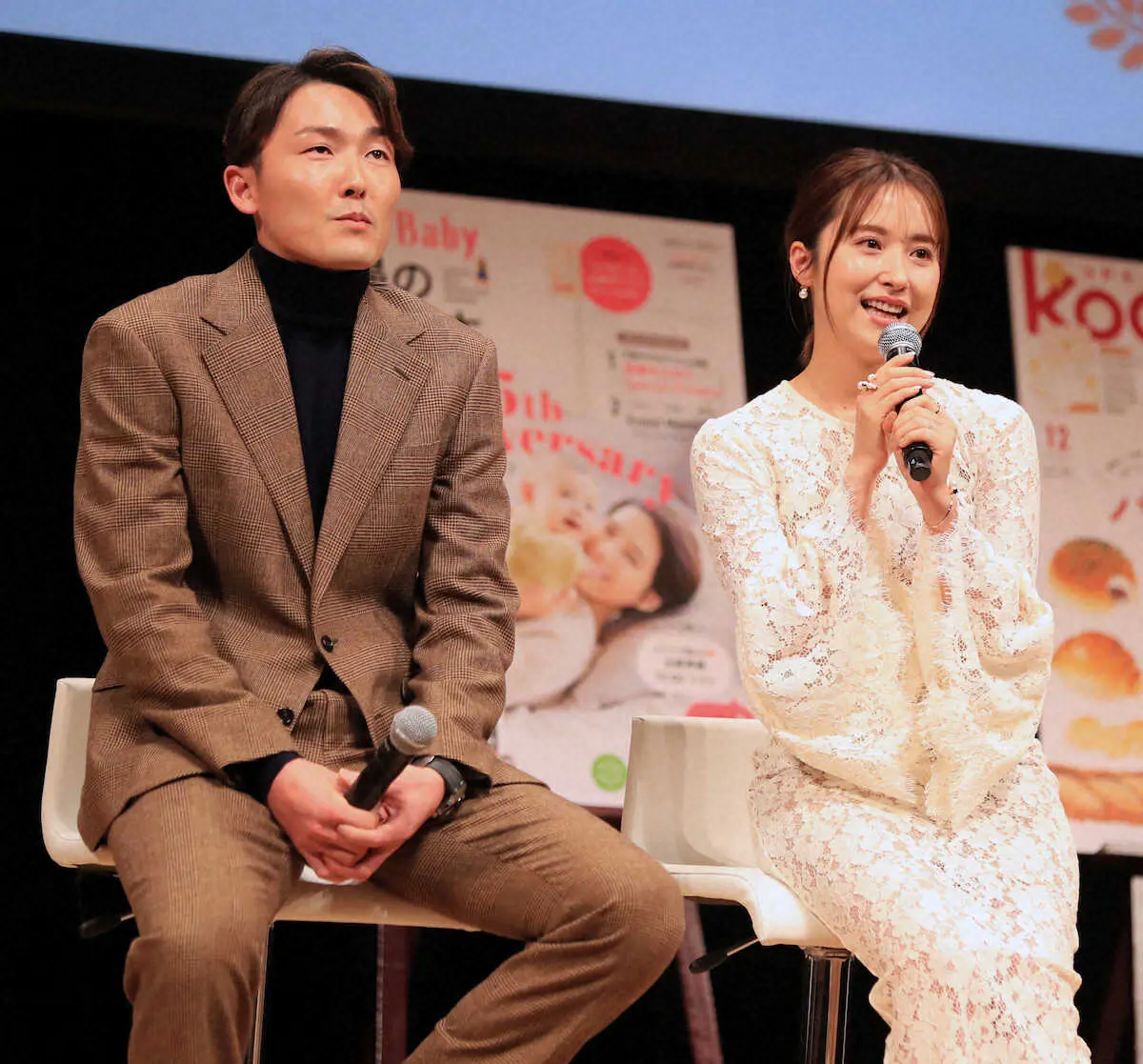 【画像・写真】＜ペアレンティングアワード授賞式＞トークする源田壮亮と衛藤美彩（撮影・久冨木　修）