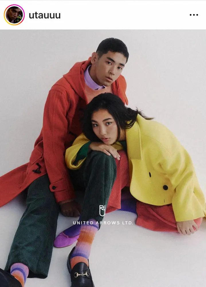 【画像・写真】本木雅弘長男・UTA　「祖父の形見のコート」見事に着こなす裕也さんの面影感じる姿に「素晴らしい」の声