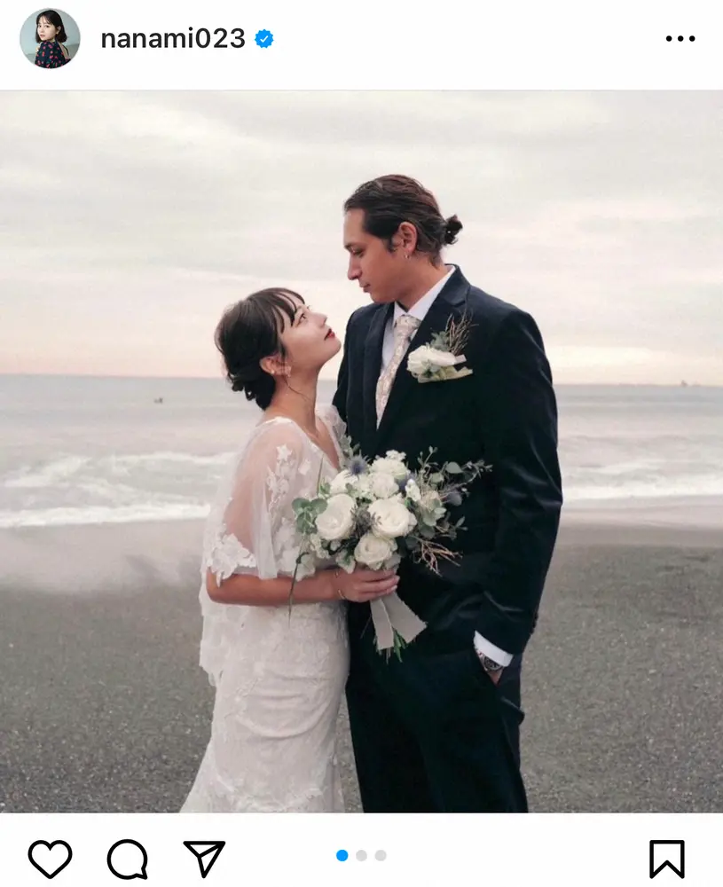 【画像・写真】堀北真希さん妹NANAMI結婚「笑顔が絶えない明るい家庭を」「SPiCYSOL」ギタリストAKUNと