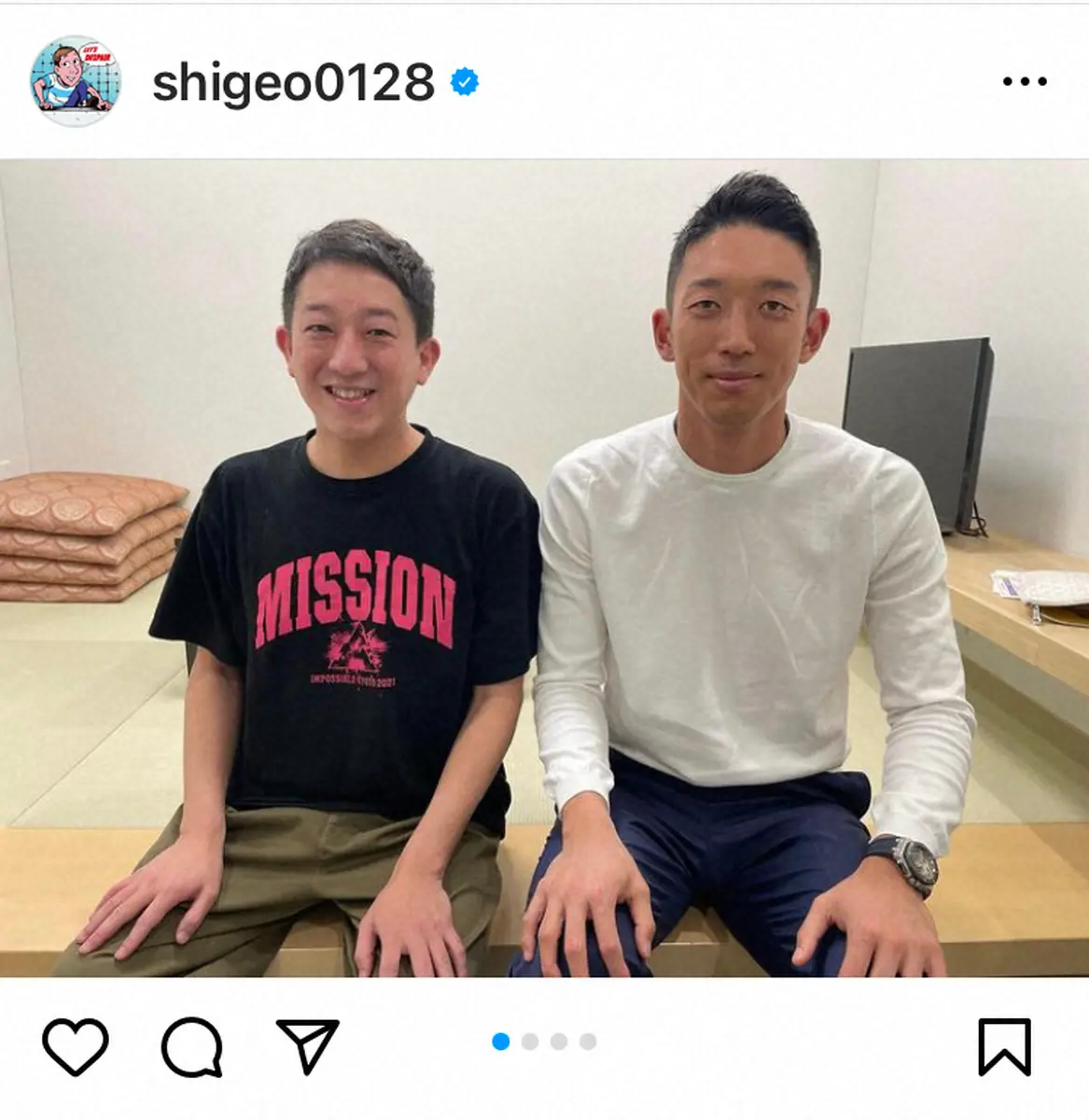 【画像・写真】サバンナ高橋　「生き別れの弟なのか」日本代表GK権田との念願の対面ショット披露に「ホント兄弟みたい」