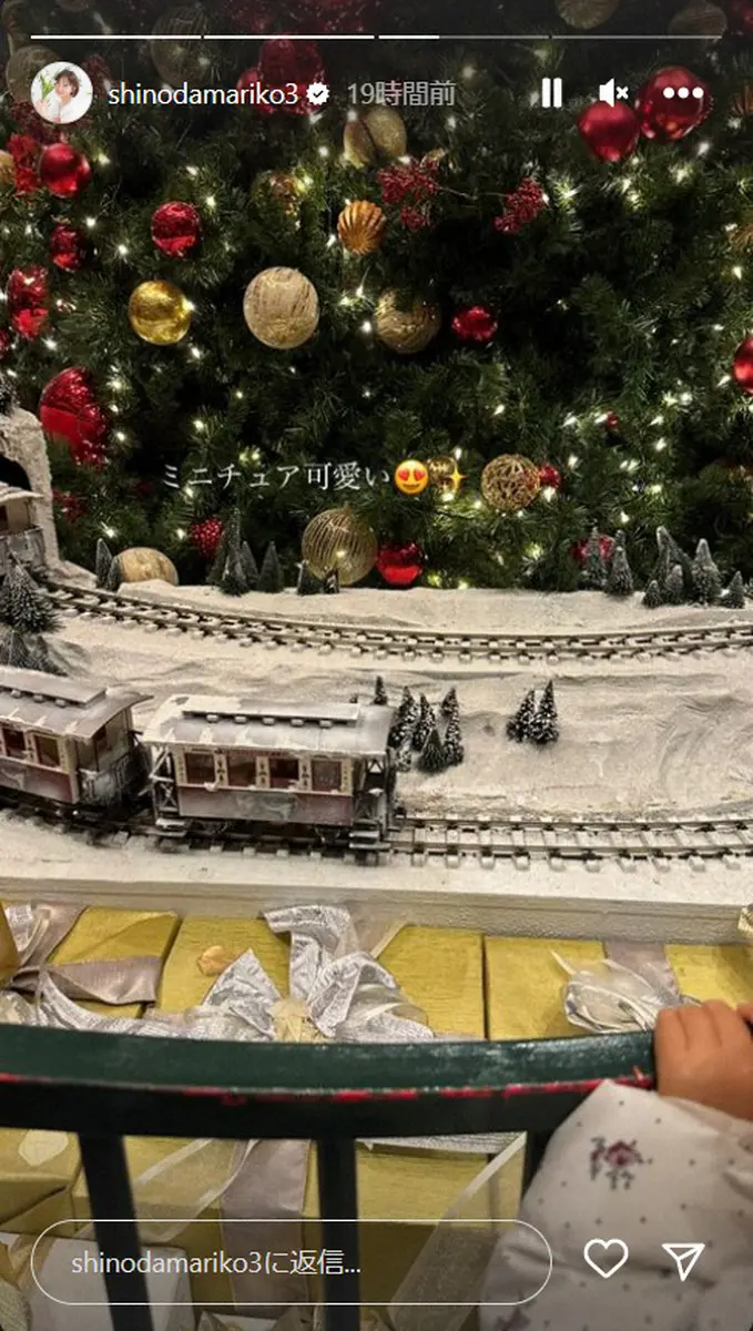 【画像・写真】篠田麻里子　クリスマス楽しむ様子公開「皆さんも素敵なChristmasを」　投稿に幼い子供の手も