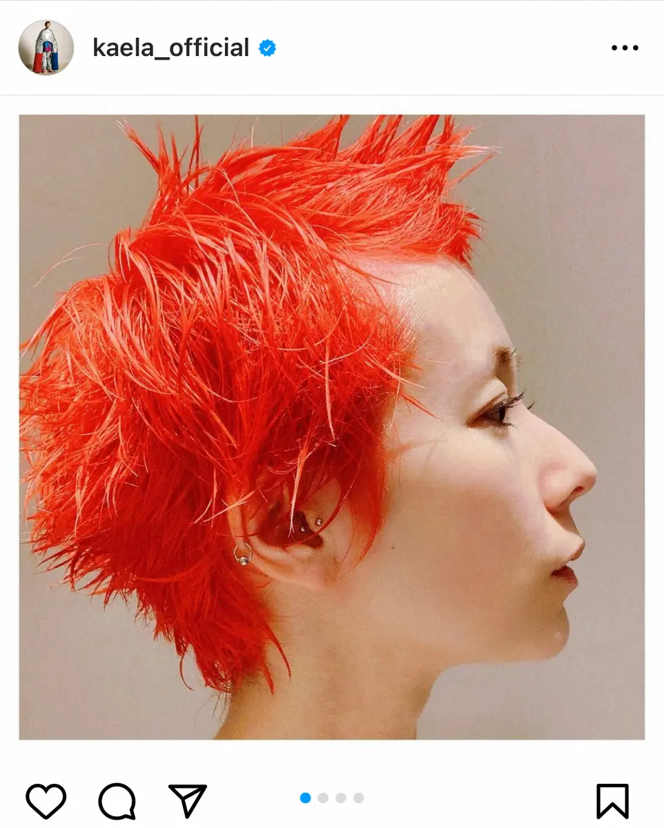 【画像・写真】木村カエラ　ベリーショートの“ド派手ビビット赤髪”に絶賛の嵐「燃えてるう」「これぞ！カエラちゃん！」