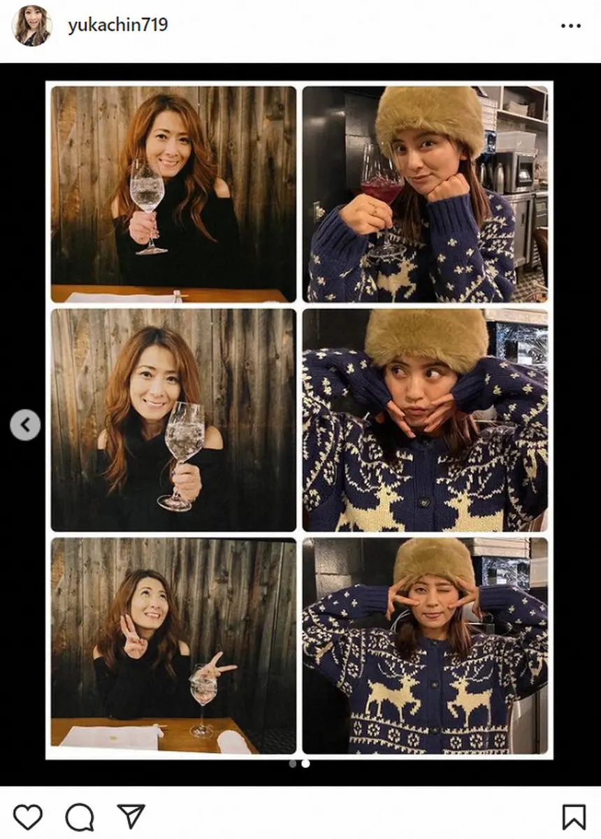 【画像・写真】岡田祐佳　クリスマスイブは娘・結実と2人で「私は終始ニヤニヤ」「ゆい、ありがとう」「なんか、嬉しい」