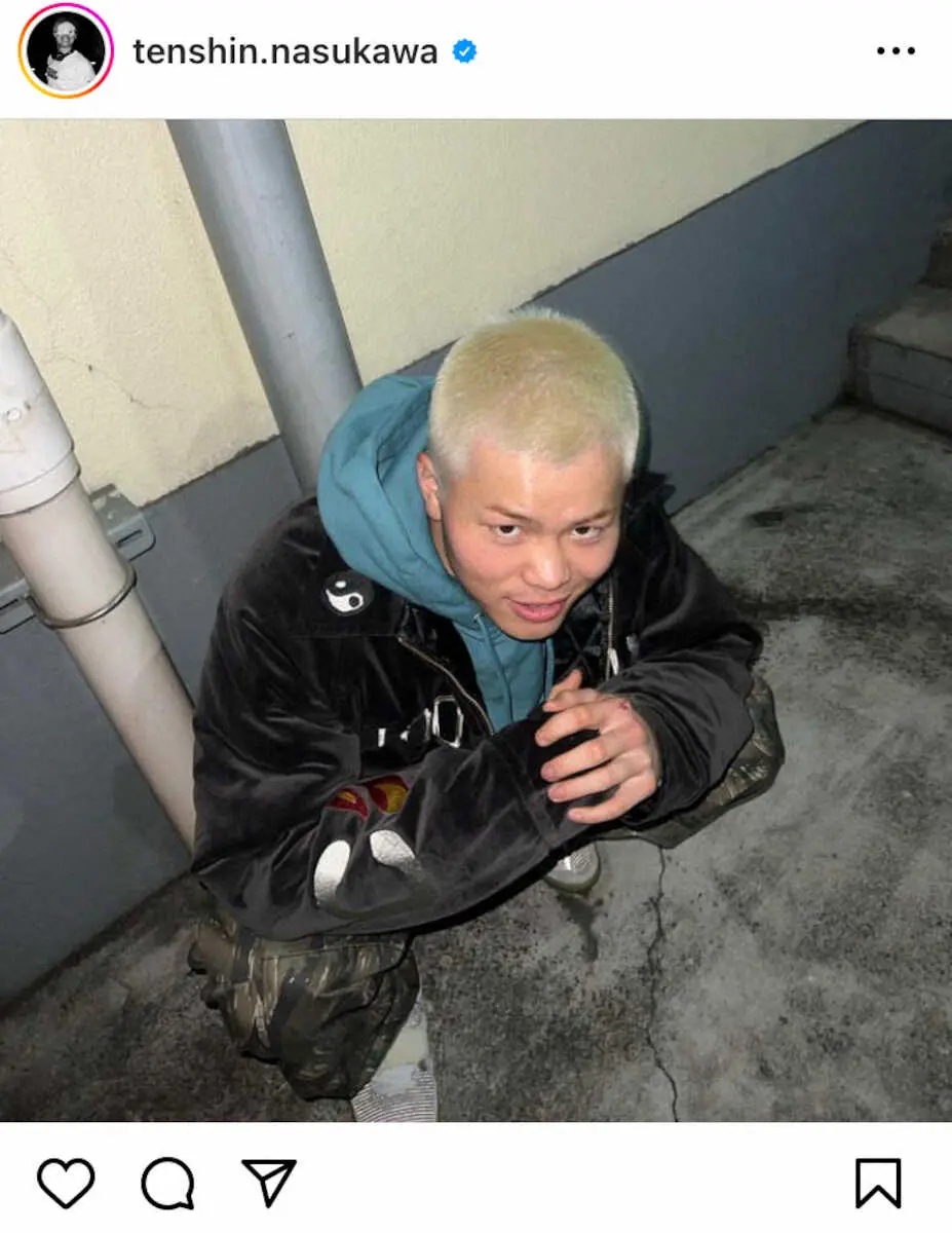 【画像・写真】那須川天心　金髪“坊主”に大変身！　ファン「かっけぇー」「好きだわぁ」「桜木花道」