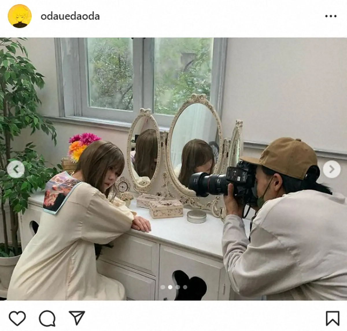 【画像・写真】オダウエダ・小田　奇跡の一枚オフショットに「やっば！可愛すぎる」「ポテンシャル最大発揮」と絶賛の声