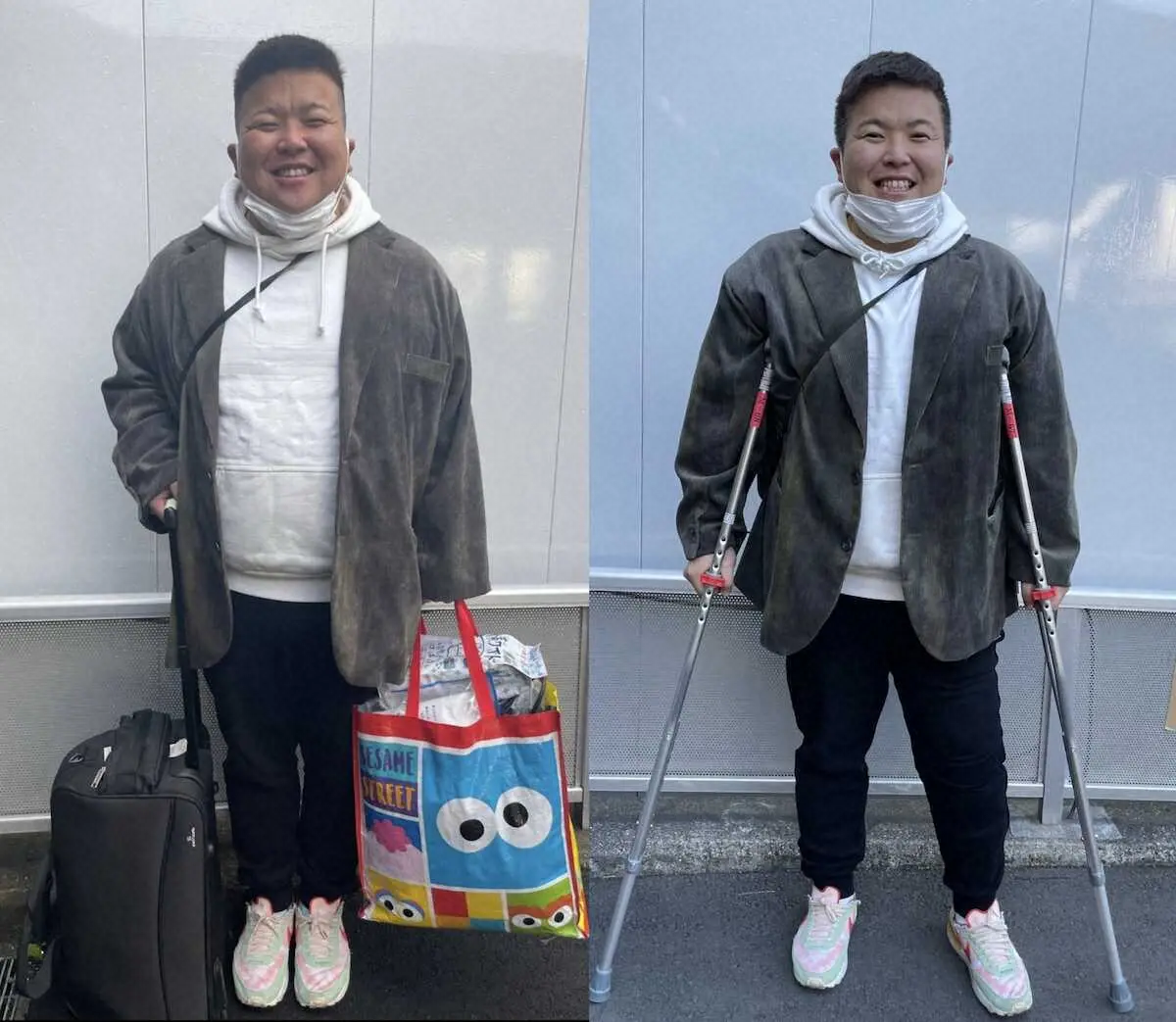 【画像・写真】“お肉ちゃん”ミサイルマン西代が退院報告　“2桁落ちた”退院写真に、ブラマヨ小杉「めっちゃ痩せた」