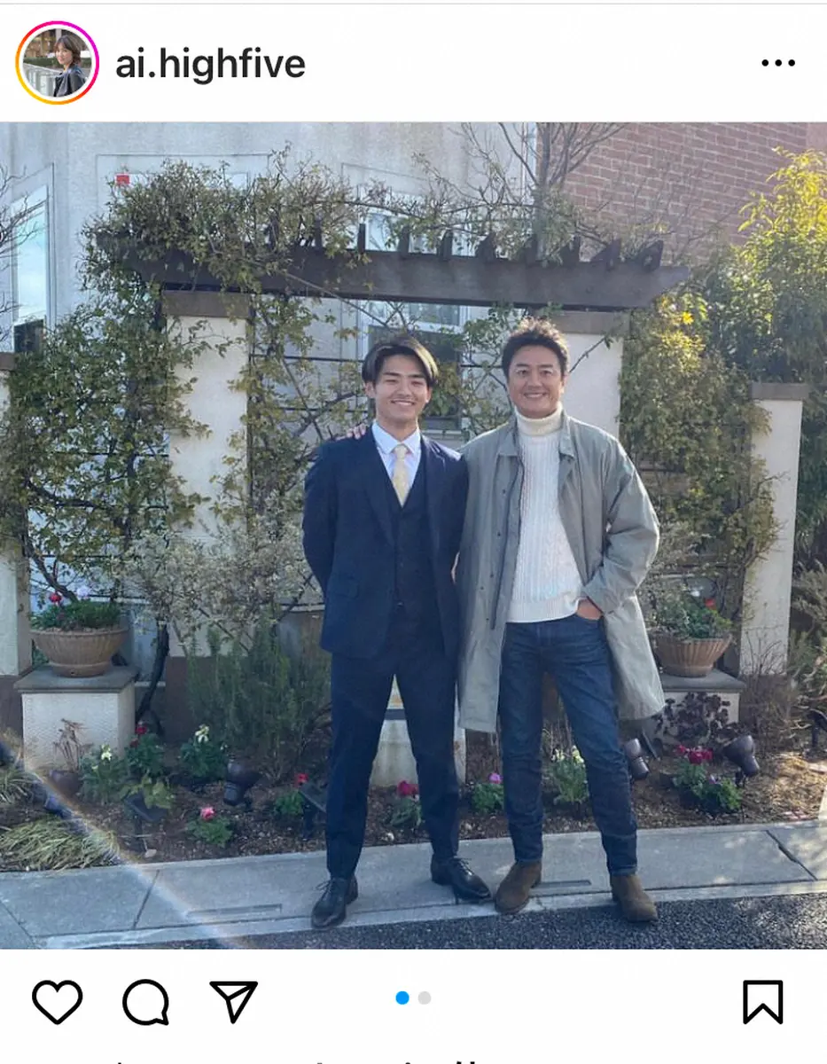 【画像・写真】原田龍二の妻・愛、一時帰国中の長男＆豪華俳優陣との“新成人”お食事会報告に「イケメン」「素敵」の声