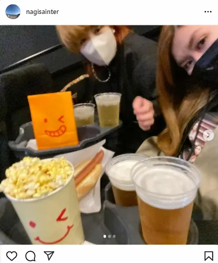 【画像・写真】尼神・渚　後輩芸人と映画鑑賞「フードドリンクだけで五千円弱」爆笑珍道中　「最高」「かわいすぎる」の声