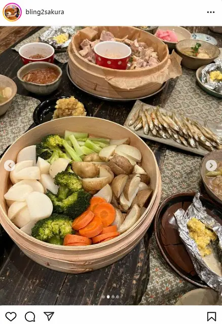 【画像・写真】井上咲楽　「発酵まみれの実家ご飯」大反響　「旅館のご飯みたい」「めっちゃ美味しそう」