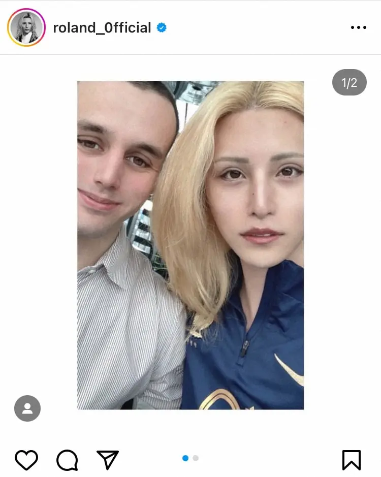 【画像・写真】ROLAND“義弟”との2ショット投稿　妹を愛するあまり「俺よりいい男な自信はあるか?」と問いかけも