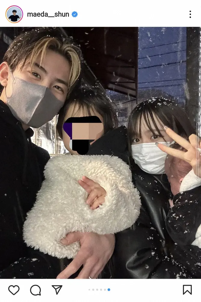 【画像・写真】16歳で出産した重川茉弥が19歳に「家族みんなでプチ旅行」夫の20歳まえだしゅんが家族4ショット披露