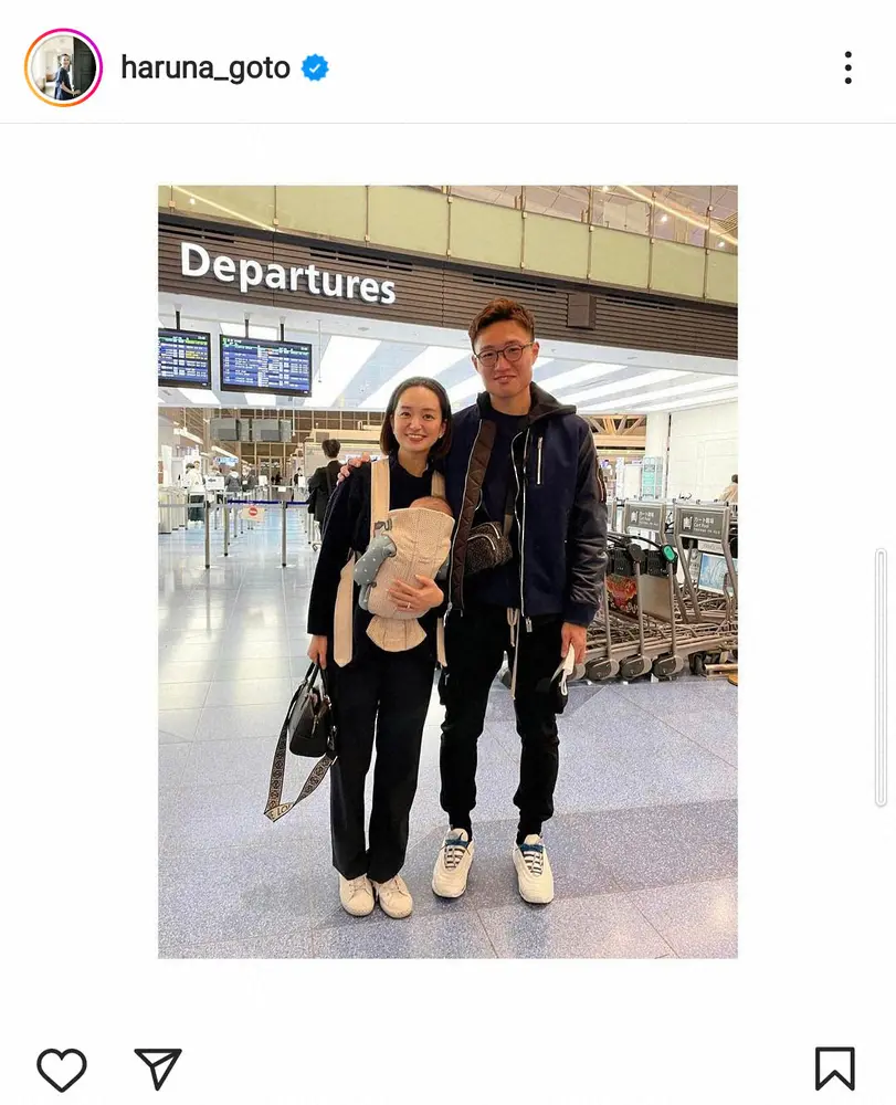 【画像・写真】日テレ・後藤晴菜アナ　ポルトガル移住　夫・三竿健斗がプレー「家族3人で暮らすことを選びました」