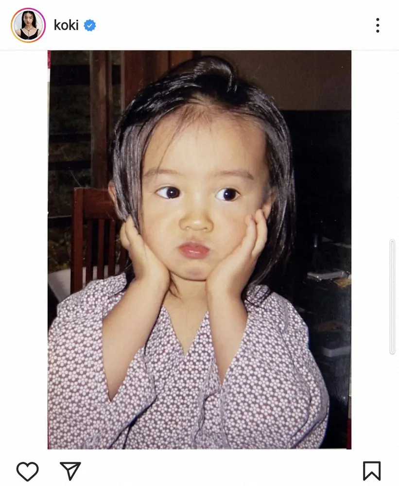 【画像・写真】Koki,　20歳の誕生日を報告 キュートな幼少期ショットで「これからもっともっと頑張りますので」