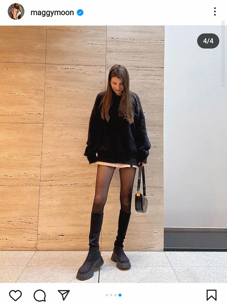 【画像・写真】マギー　ZARAのスカートで絶妙バランスのコーデ披露に「足長っ！」「かっこいい」の声