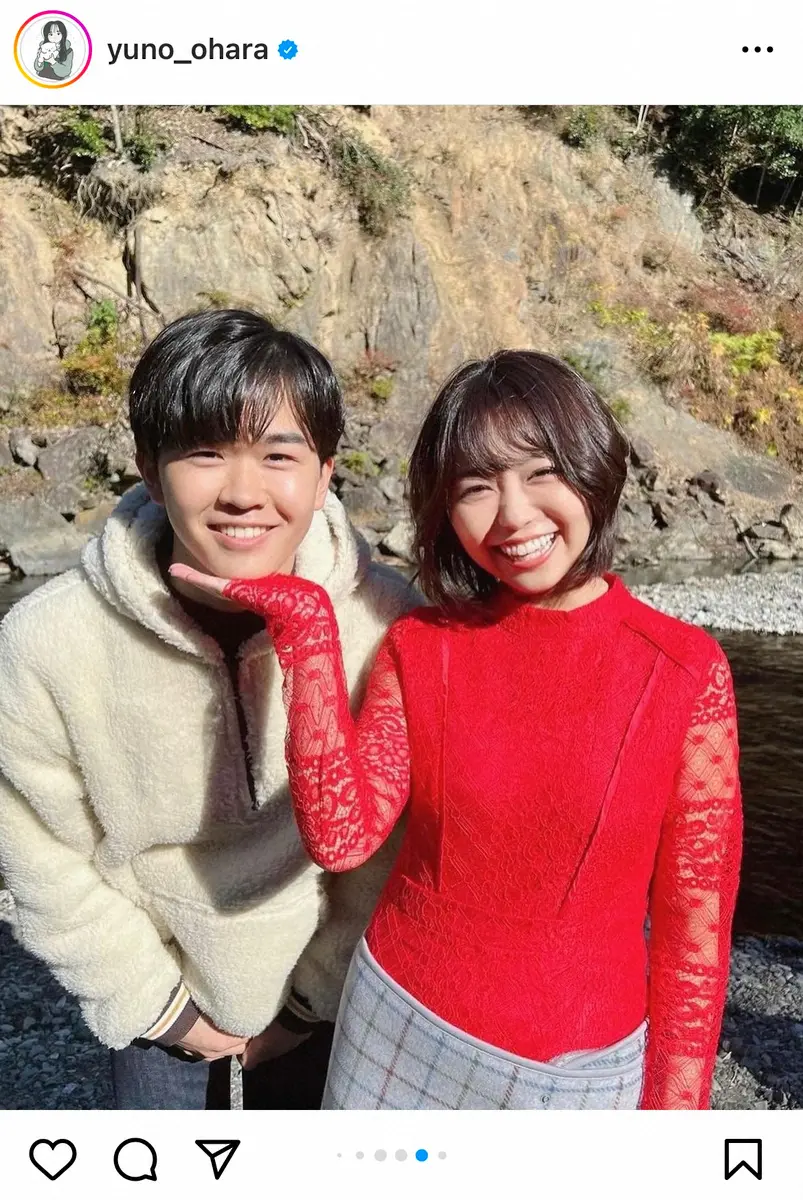 【画像・写真】大原優乃　鈴木福との再会ショットに「か、かわいすぎ」「お似合いだし姉弟にも見える」の声