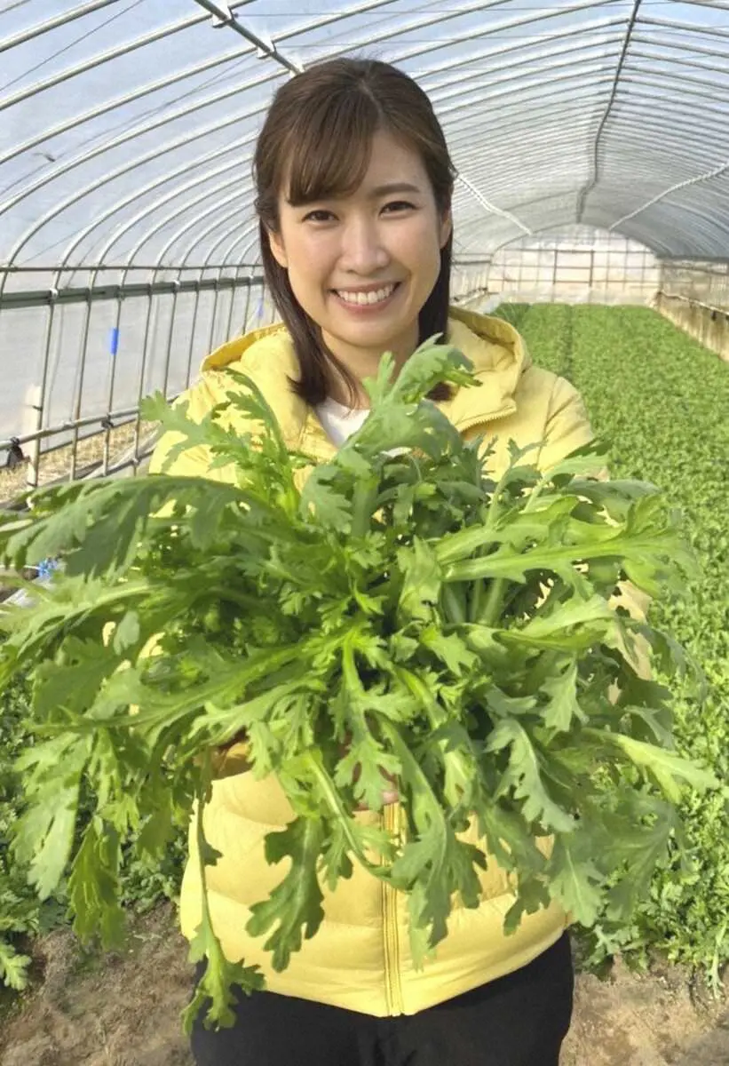 【画像・写真】MBS・玉巻映美アナ　実は生で食べるのがおいしい春菊　無限に食べられる、お気に入りのレシピ紹介