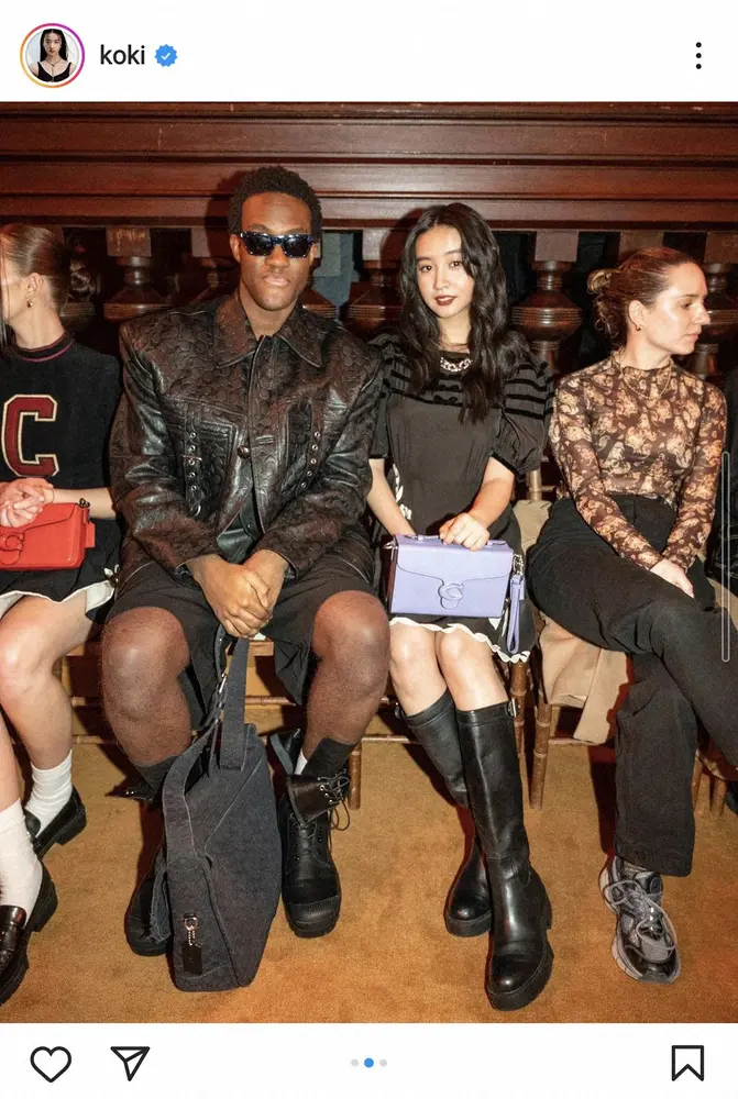 【画像・写真】Koki,　NYのファッションショーで渡辺直美と対面　ミニワンピ＆ブーツ姿披露し2ショット