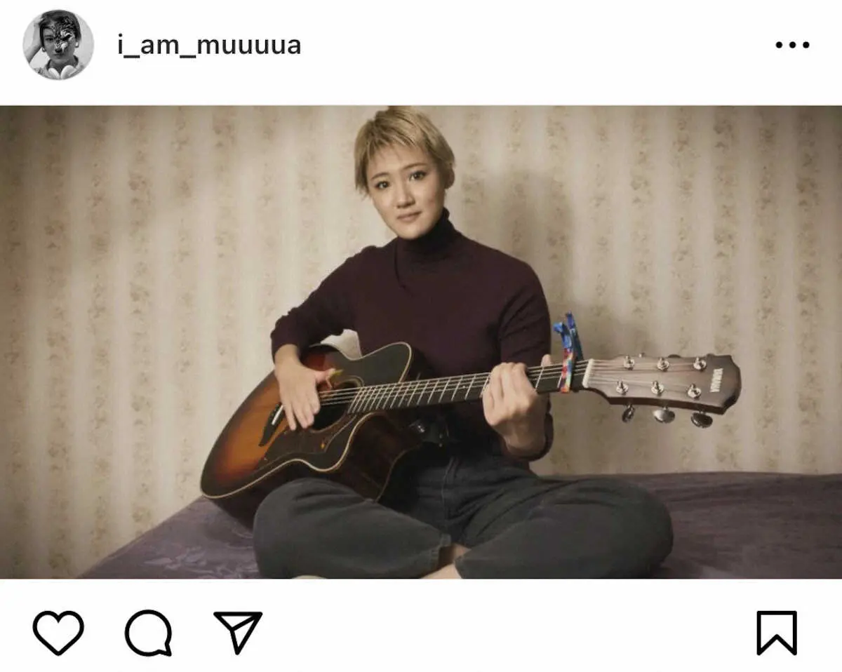 【画像・写真】武藤敬司の娘でシンガーソングライター霧愛のインスタグラム（＠i_am_muuuua）から