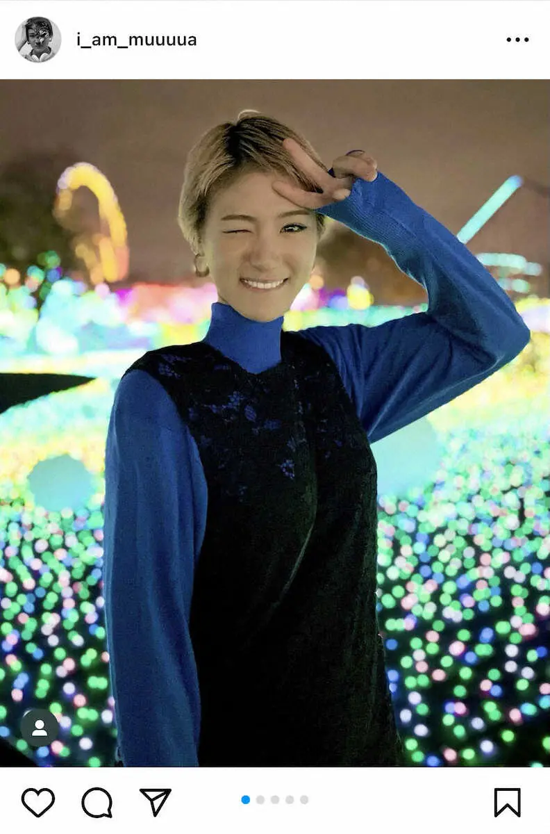 【画像・写真】武藤敬司の娘でシンガーソングライター霧愛のインスタグラム（＠i_am_muuuua）から