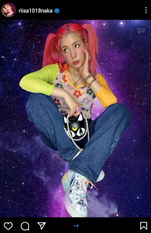 【画像・写真】仲里依紗　ジミーチュウ＆セーラームーンのコラボファッション披露に「待受にしたい」「素晴らしいママ」