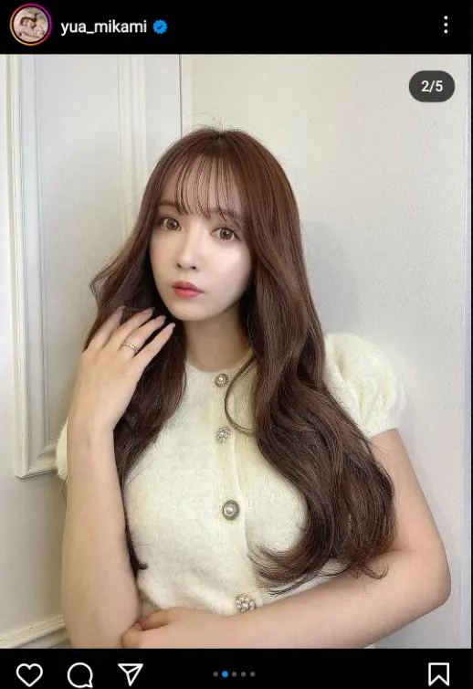 【画像・写真】三上悠亜　スーパーロングヘア姿披露に「天使すぎる」「似合ってる！」「美しい」「はぁ宇宙一可愛い」