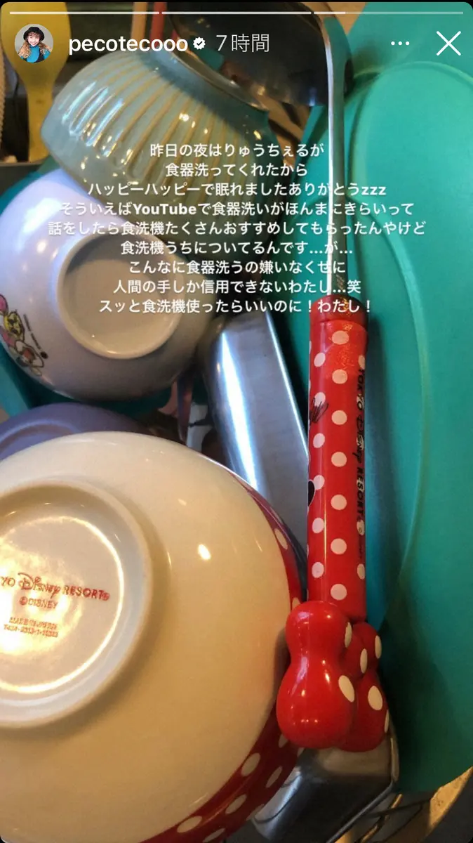 【画像・写真】“新しい家族の形”発表のpeco、大嫌いな食器洗いでryuchellに感謝　食洗器を使えないワケ