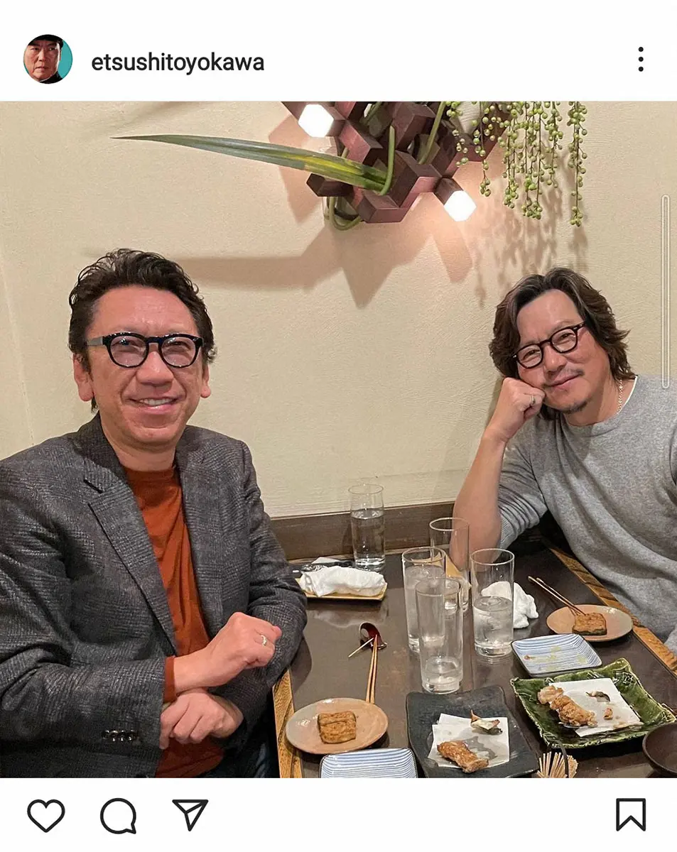 【画像・写真】布袋寅泰　「大切な友」豊川悦司との2ショット披露に「こんなカッコイイ60代になりたい」の声