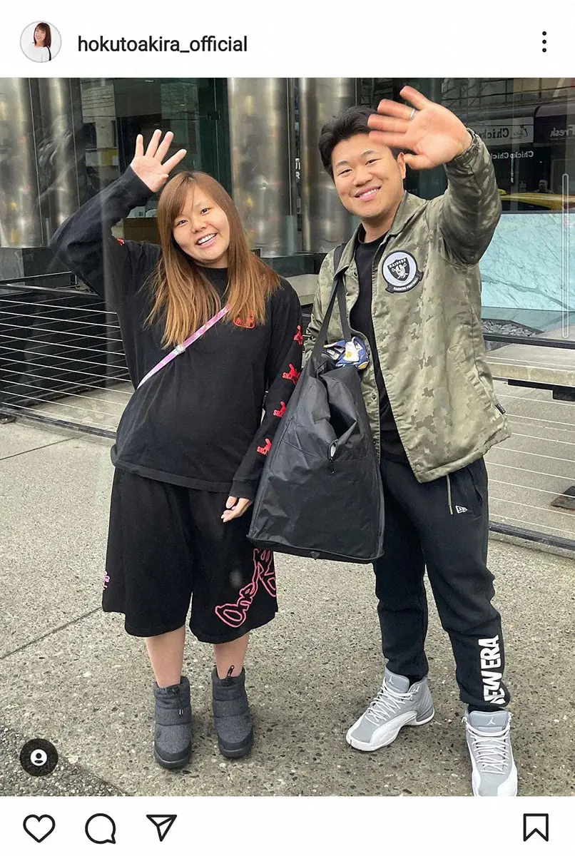 【画像・写真】北斗晶　カナダで一緒に暮らせるようになった長男夫妻にエール「頑張れ!! 頑張れ!! 頑張れ!!」