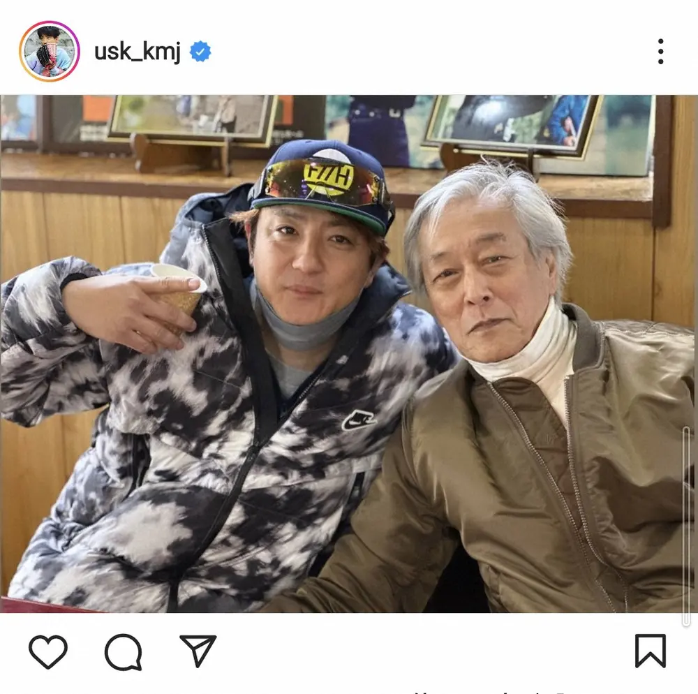 【画像・写真】上地雄輔　「遊びと飲み方教えてくれた大パイセン」との2ショット披露に「2人共かっこいい」の声