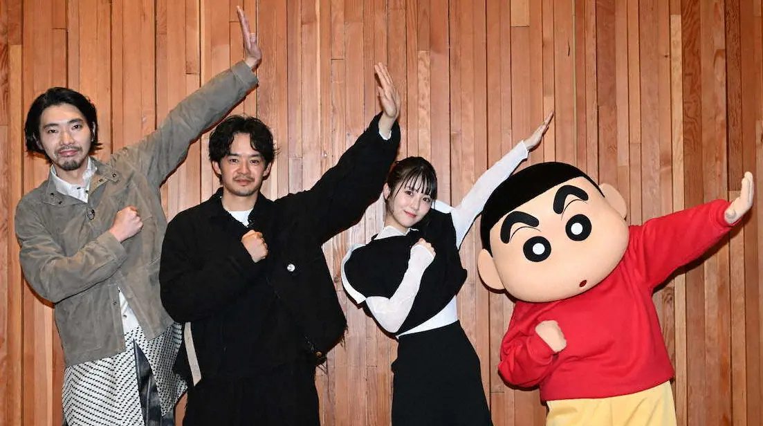 【画像・写真】池松壮亮「夢の共演をお楽しみに」　「シン・仮面ライダー」キャストが「しんちゃん」に登場