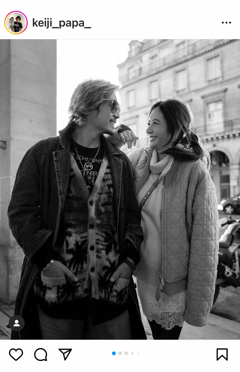 【画像・写真】黒木啓司さん　妊娠中の妻・宮崎麗果さんとの手つなぎ夫婦ショットに「ほっこり」「おなか大きくなってる」