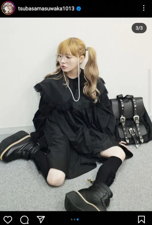 【画像・写真】益若つばさ　“心がビシッとする”私服の黒コーデ披露に「似合っていて、素敵」「黒かっこいいです」