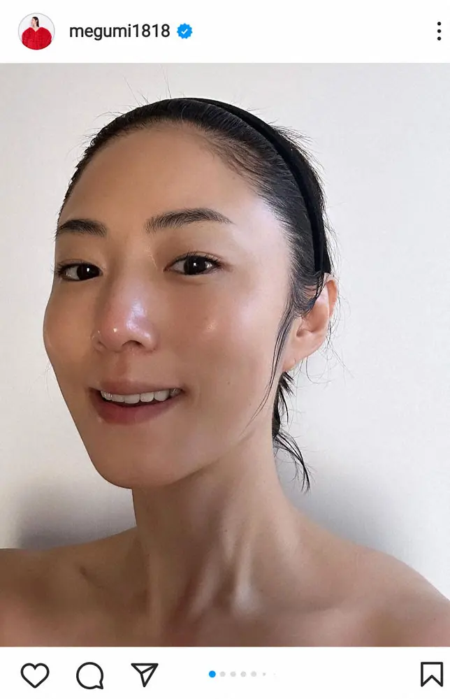 【画像・写真】MEGUMI公式インスタグラム（@megumi1818）から
