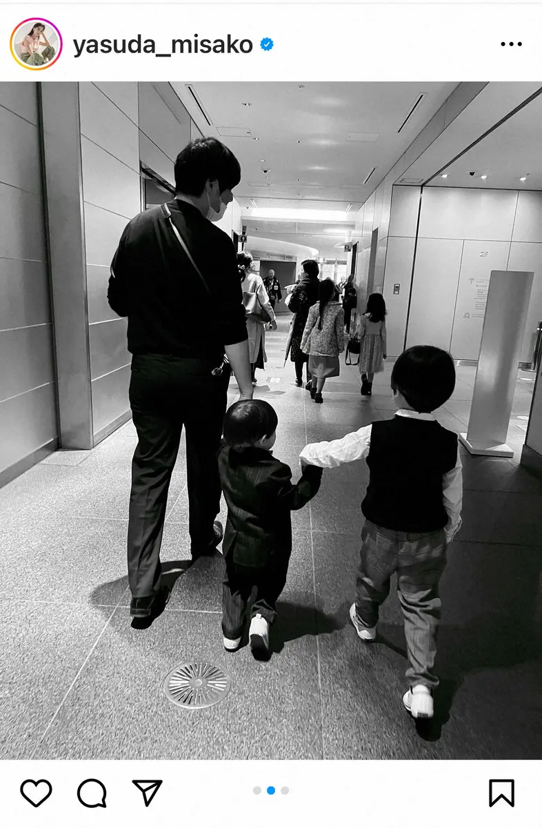 【画像・写真】安田美沙子　次男プレスクール卒園を報告　思わず泣いた「なりたいもの」とは？　家族参列ショットも披露