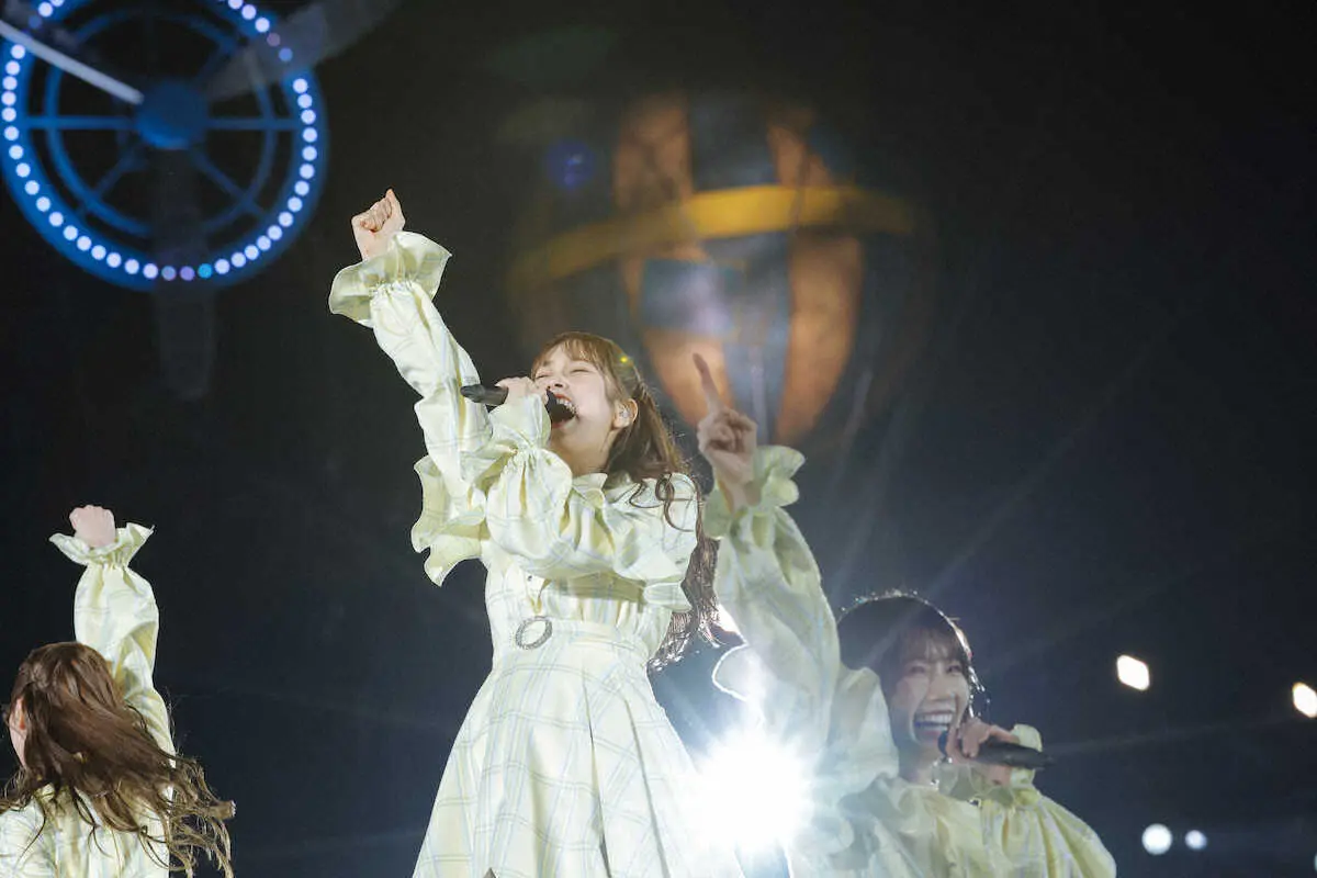 【画像・写真】横浜スタジアムで初ライブを行った日向坂46の佐々木久美