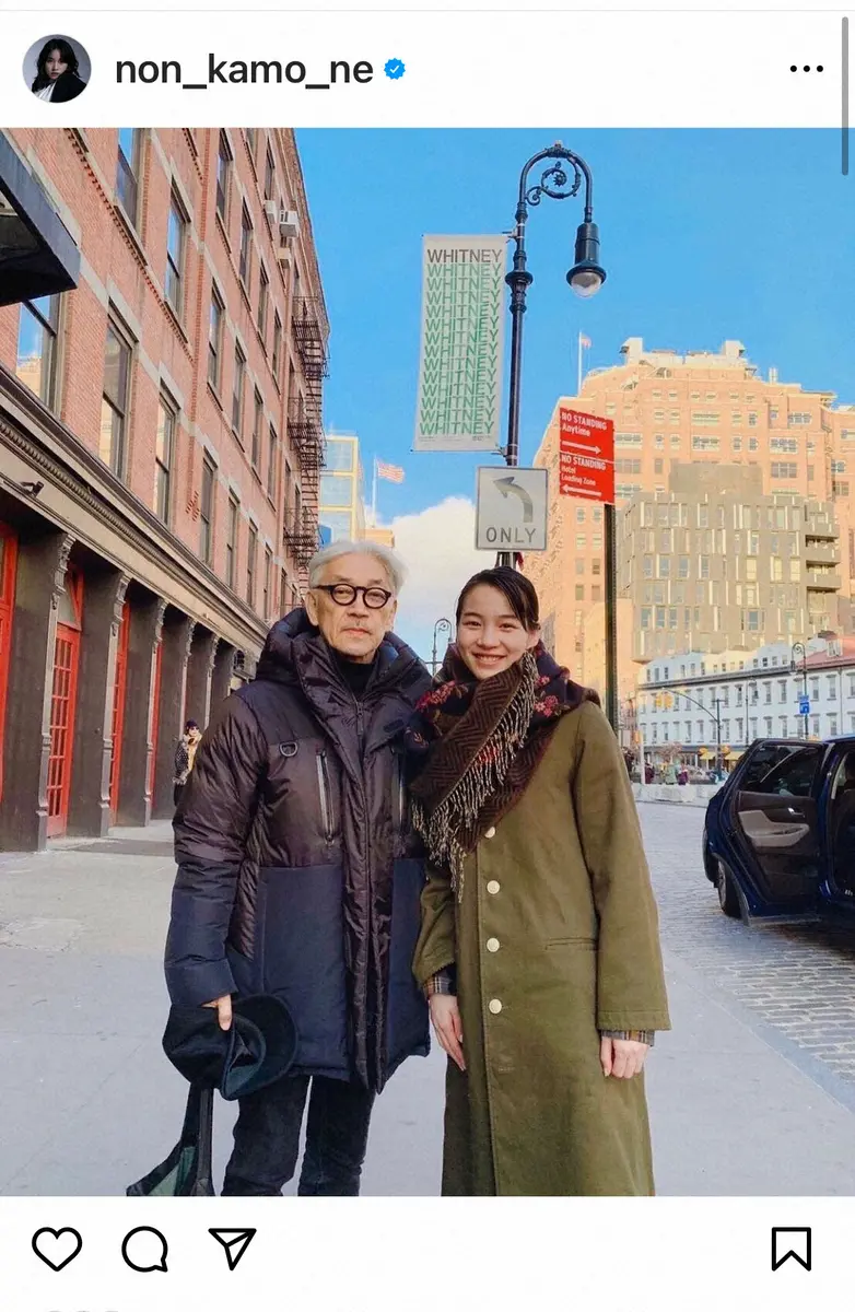 【画像・写真】のん　坂本龍一さんとの交流回顧　NYでのツーショットで追悼「思い出深い愛おしい記憶がいくつも」