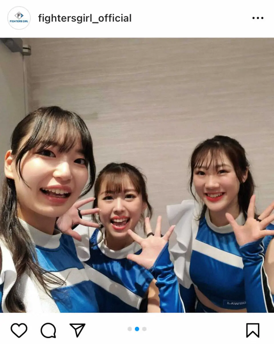 【画像・写真】ファイターズガールの「監督」　愛称の由来にファンが反対に“応援”「二刀流ですね」「頑張って下さい」