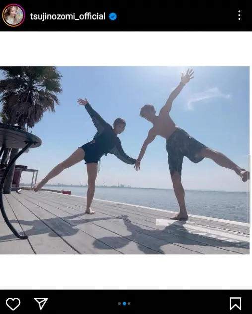 【画像・写真】杉浦太陽＆辻希美　愛娘が撮った“映え”2ショット公開、水着姿で仲睦まじく手をつないでジャンプ